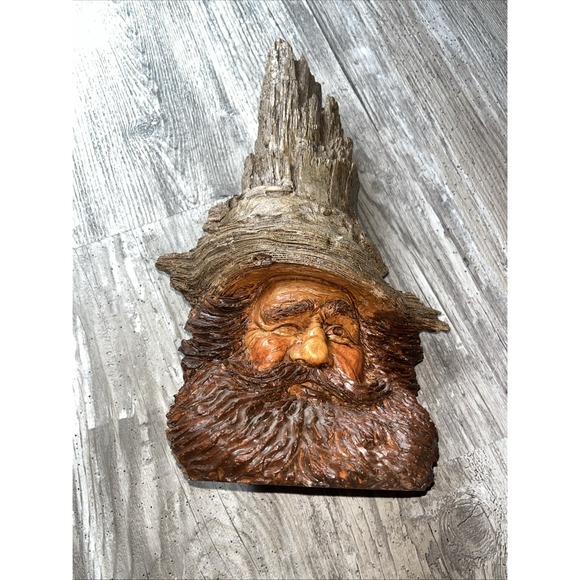 Vintage Stephen Herrero 1987 Signed Wood Sculpture,‎ Old Mountain Man Statue VTG - Picture 12 of 14